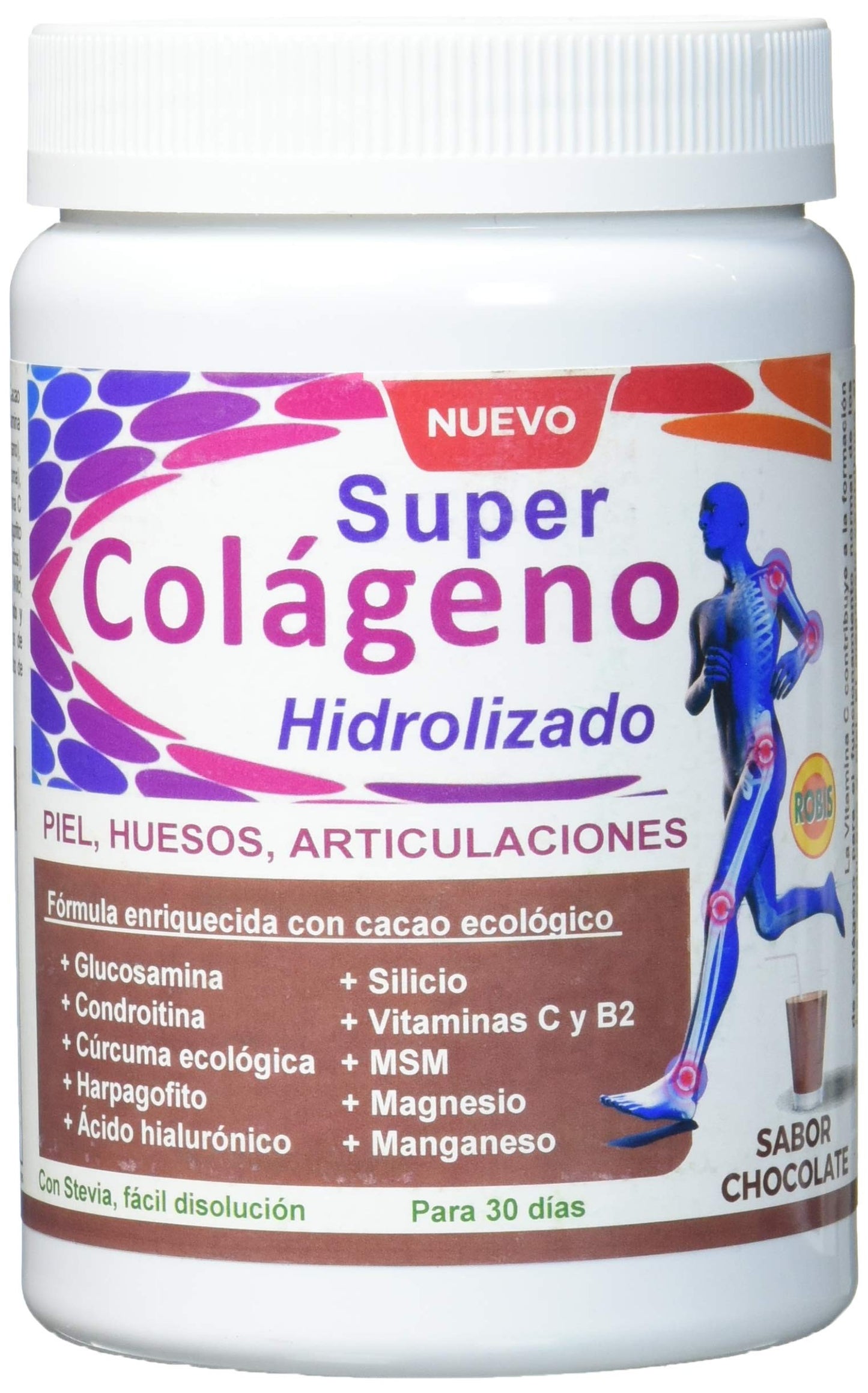 Robis Super Colágeno Hidrolizado Chocolate 300 g-1