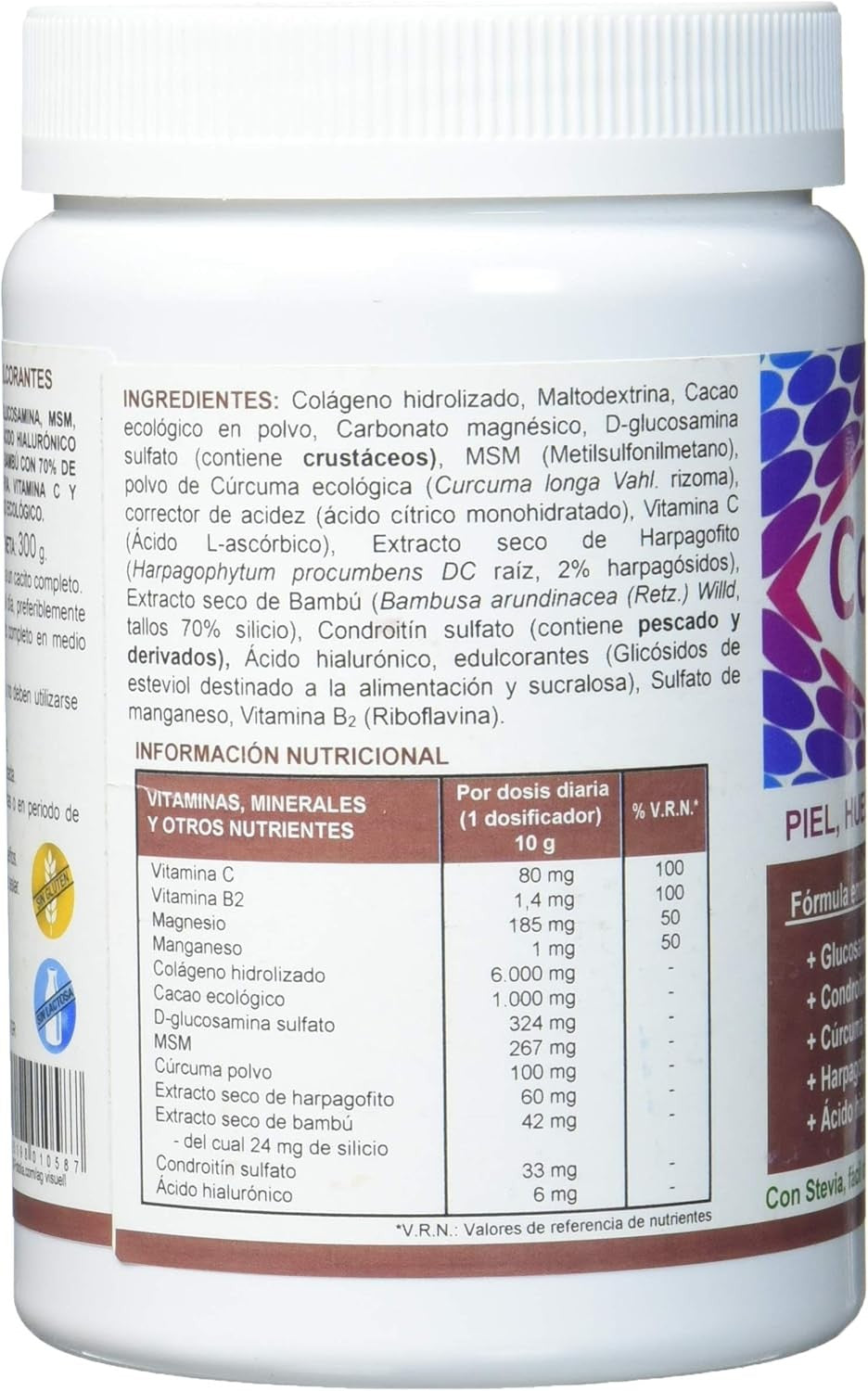 Robis Super Colágeno Hidrolizado Chocolate 300 g-3