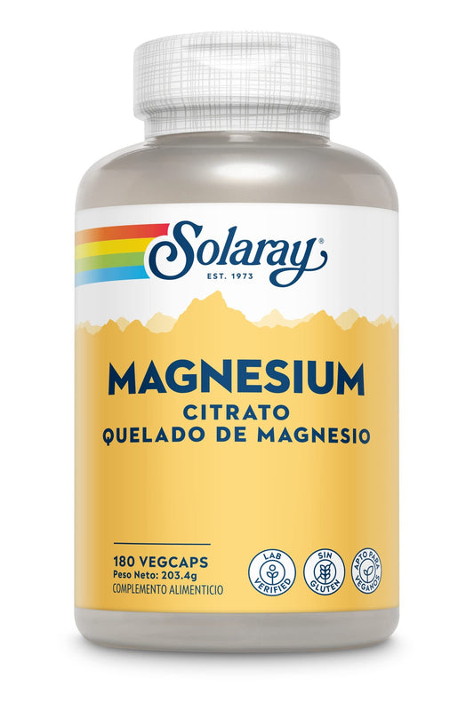 Solaray Citrato de Magnesio 180 Cápsulas-1