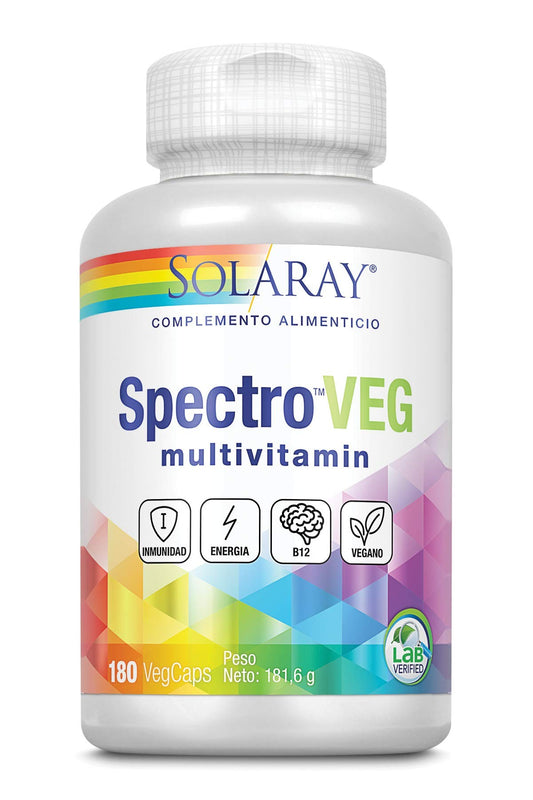 Solaray Spectro Veg Multivitamin 180 Cápsulas-1