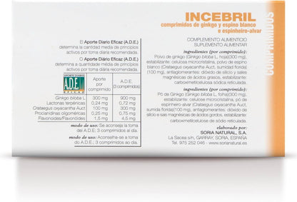 Soria Natural Incebril Ginkgo Espino 60 Comprimidos-7