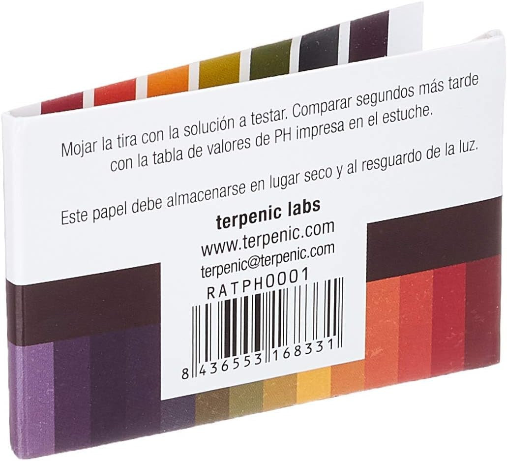 Terpenic Tiras pH 1-14 80 Unidades-2