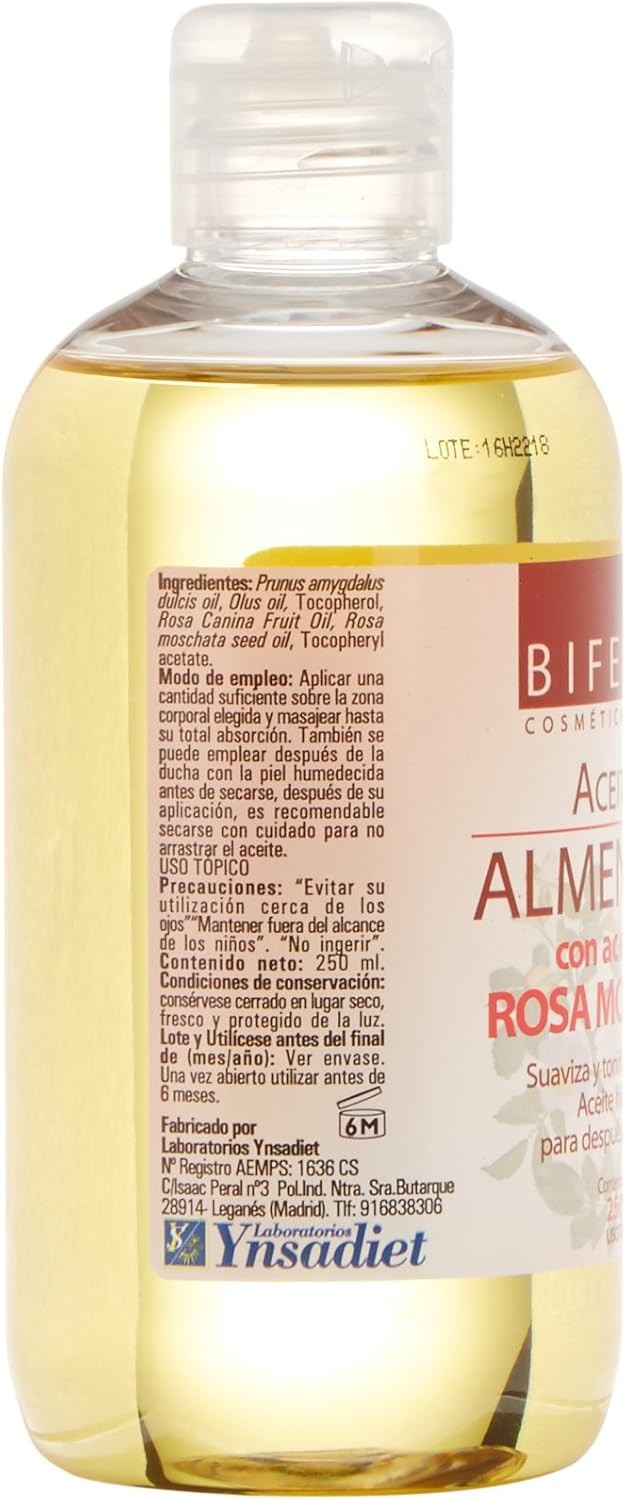 Ynsadiet Aceite Almendra Dulce + Rosa Mosqueta 250 ml-3