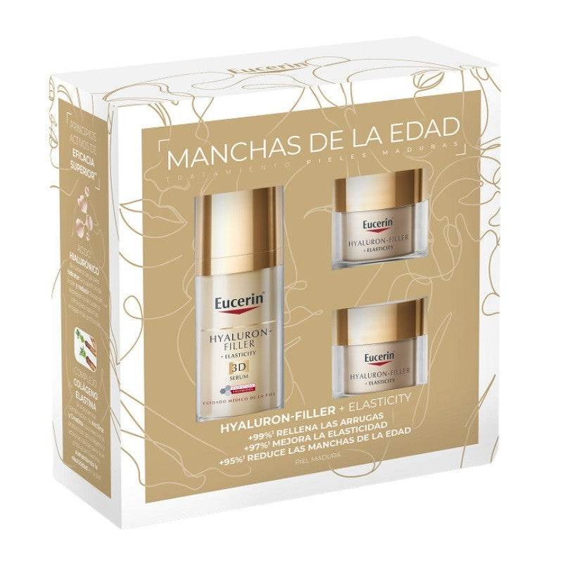 EUCERIN Hyaluron-Filler Elasticity 3D Sérum + Mini Elasticity Día + Mini Elasticity Noche【Pack Navidad】-1