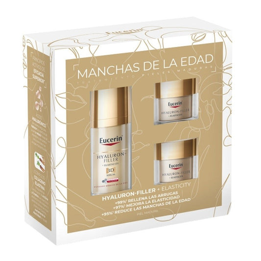 EUCERIN Hyaluron-Filler Elasticity 3D Sérum + Mini Elasticity Día + Mini Elasticity Noche【Pack Navidad】-1