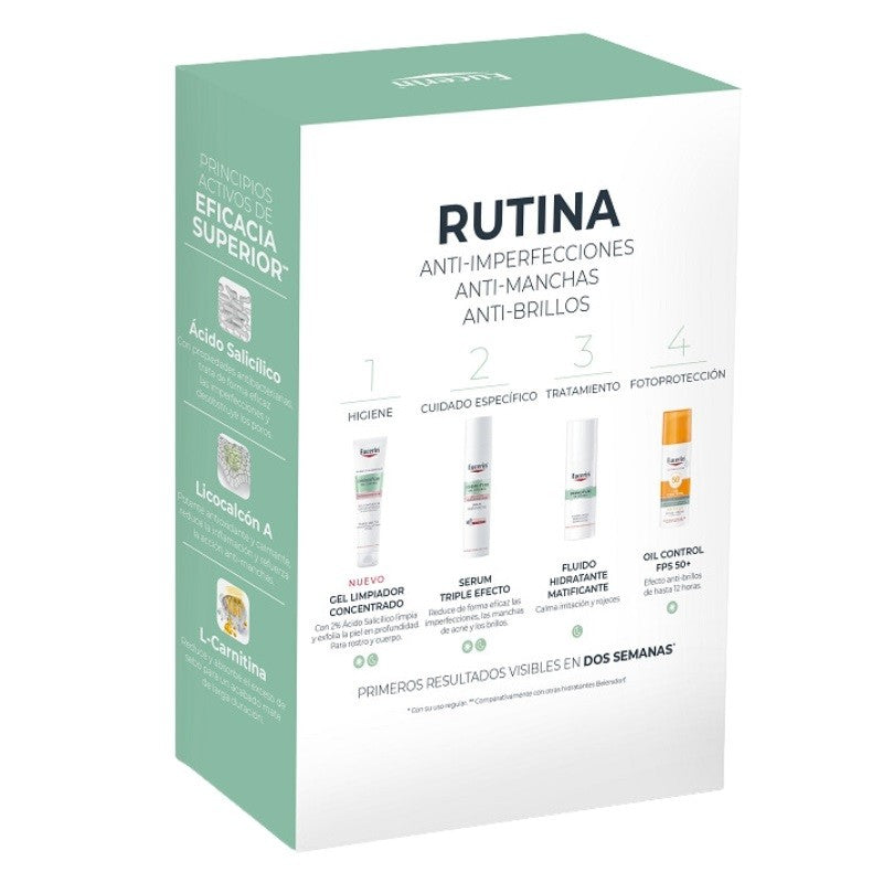 EUCERIN Dermopure Sérum Triple Efecto 40ml + Gel Limpiador Concentrado Triple Efecto 75ml【Pack Navidad】-3