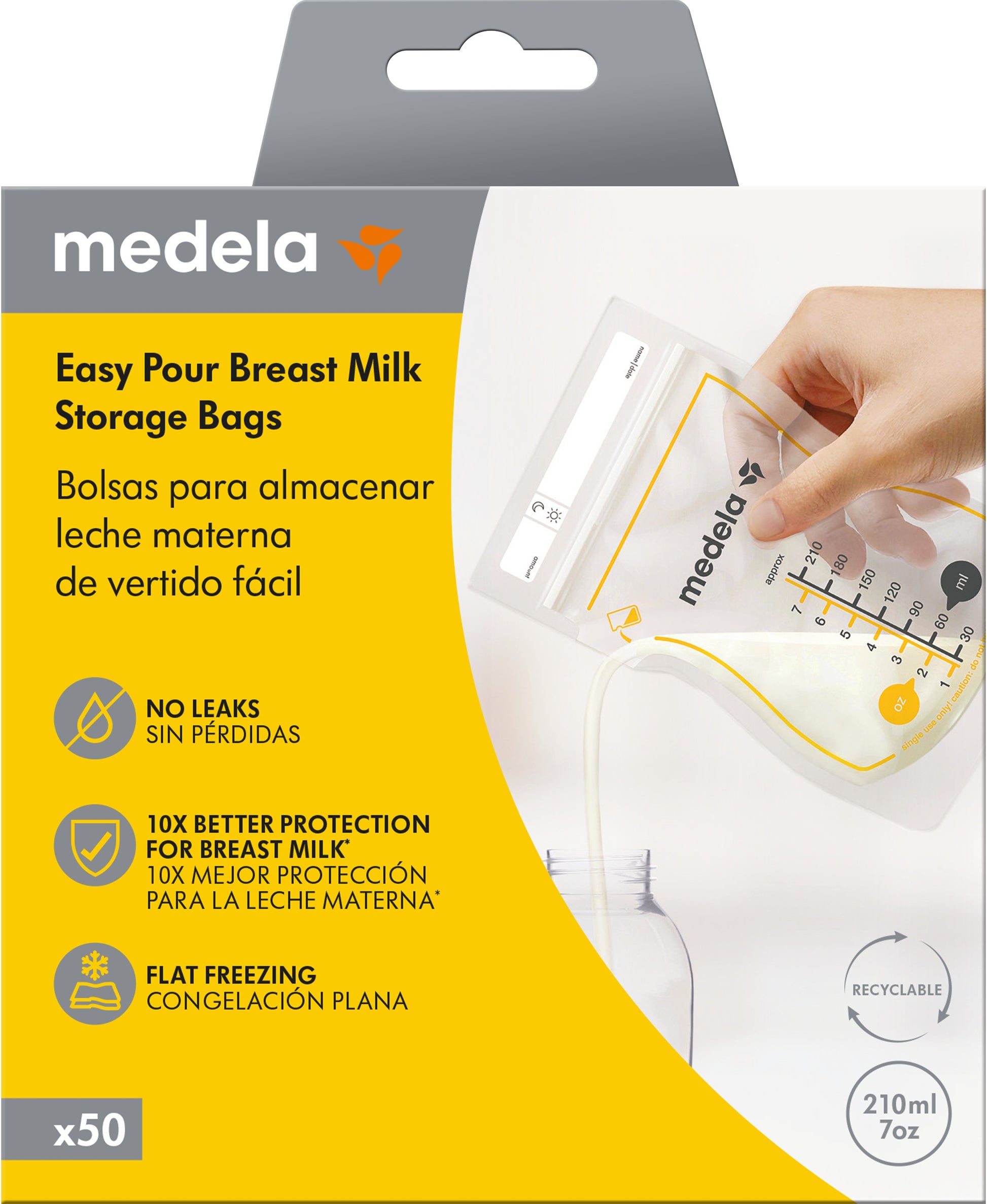 MEDELA Bolsas Easy Pour Para Leche Materna 50 uds-3