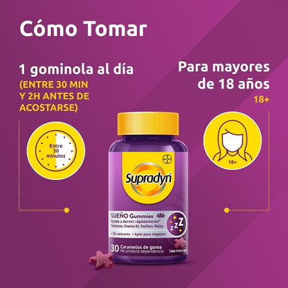 SUPRADYN Sueño Gummies 30 Caramelos-5