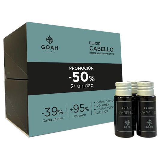 GOAH CLINIC Duplo Elixir Cabello 2ª Unidad al 50% 2x30 Viales-1