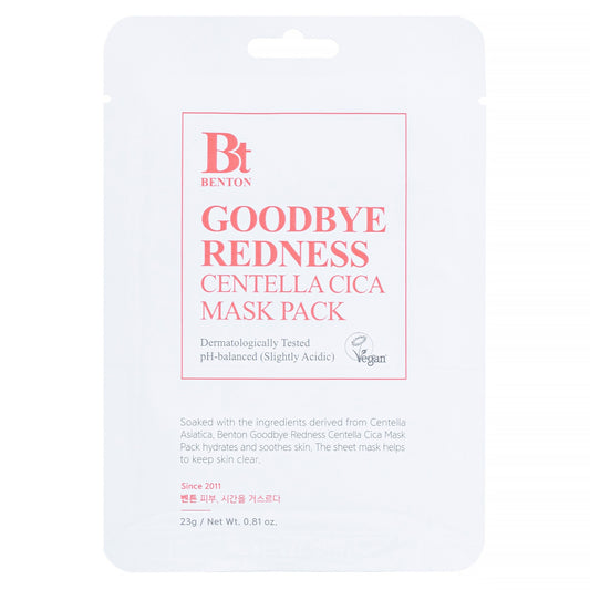 Benton Goodbye Redness Centella Cica Mask 23g-1