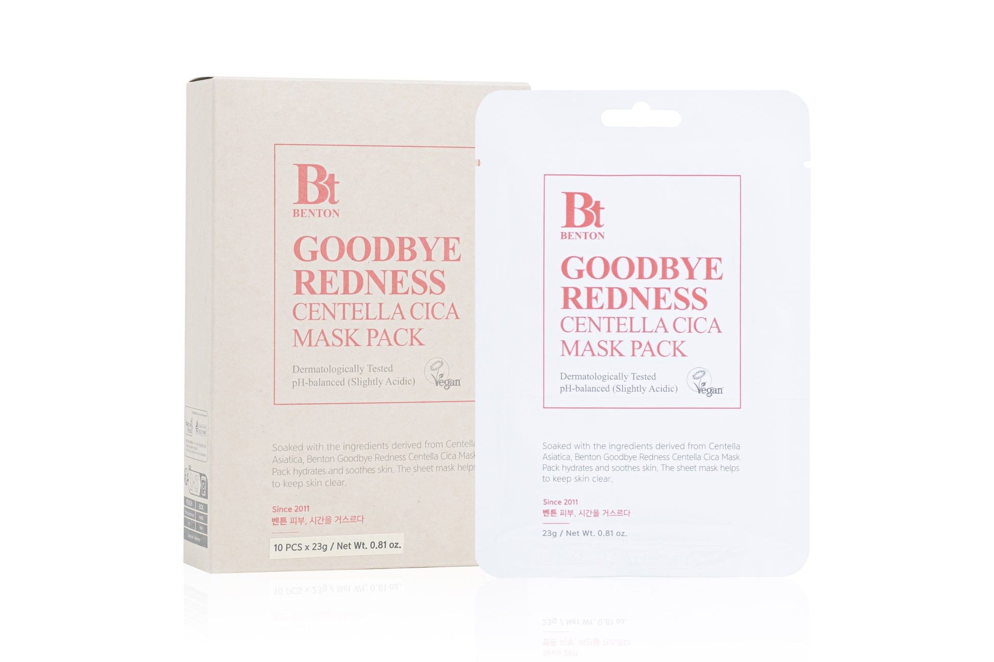 Benton Goodbye Redness Centella Cica Mask 23g-2