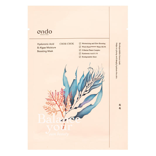 Ondo Beauty 36.5 Hyaluronic Acid & Algae Moisture Boosting Mask Chok-Chok 25g-1