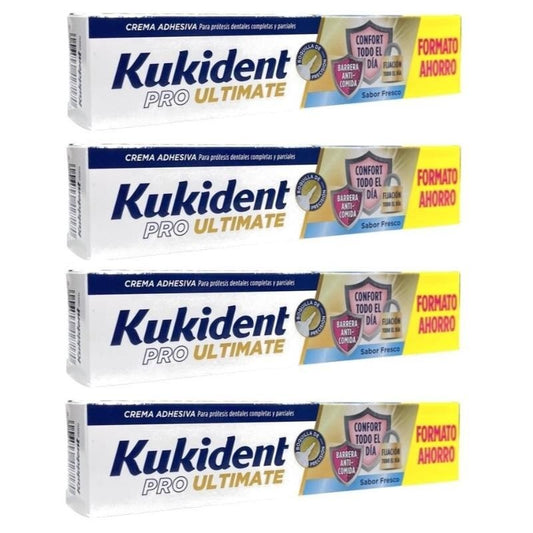 KUKIDENT Pro Ultimate Prótesis Dental Cuádruplo 4x57 g-1