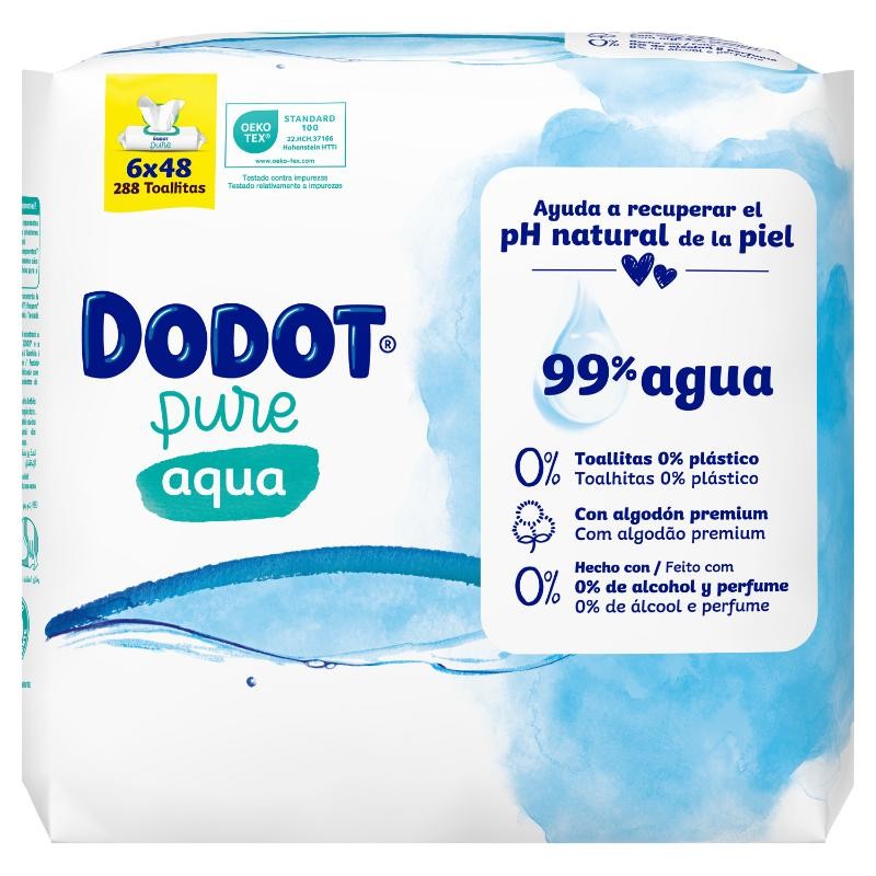 Dodot Aqua Plastic Free 6x48 (288 uds)-2