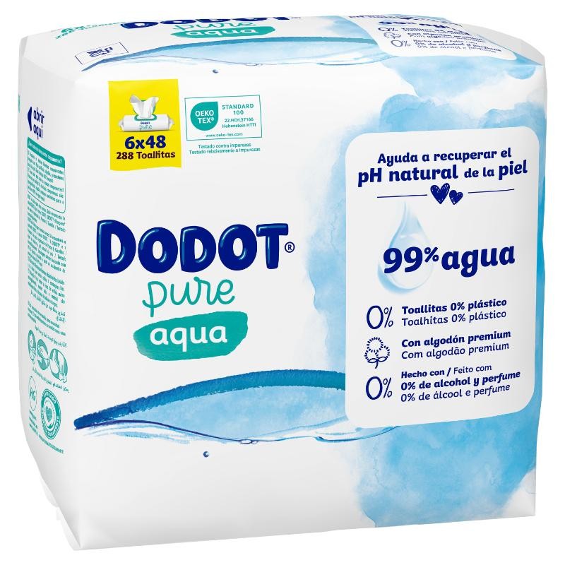 Dodot Aqua Plastic Free 6x48 (288 uds)-1