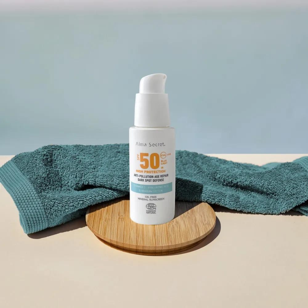 Alma Secret Solar Facial Natural SPF 50 con Ceramidas 50 ml-3