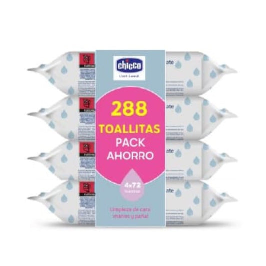 Lingettes nettoyantes CHICCO 4x72 unités