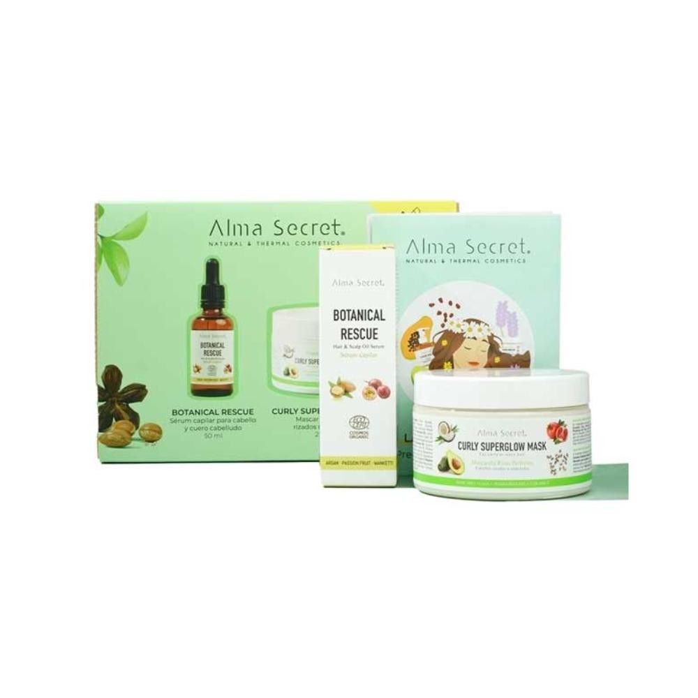 Alma Secret Pack Curly Mask 250 ml + Sérum Capilar Botanical Rescue 50 ml-1