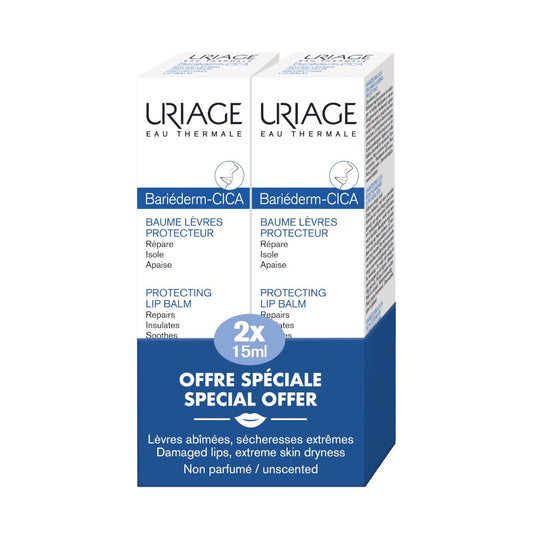 URIAGE Bariederm DUPLO Bálsamo Protector de Labios 2x15 ml-1