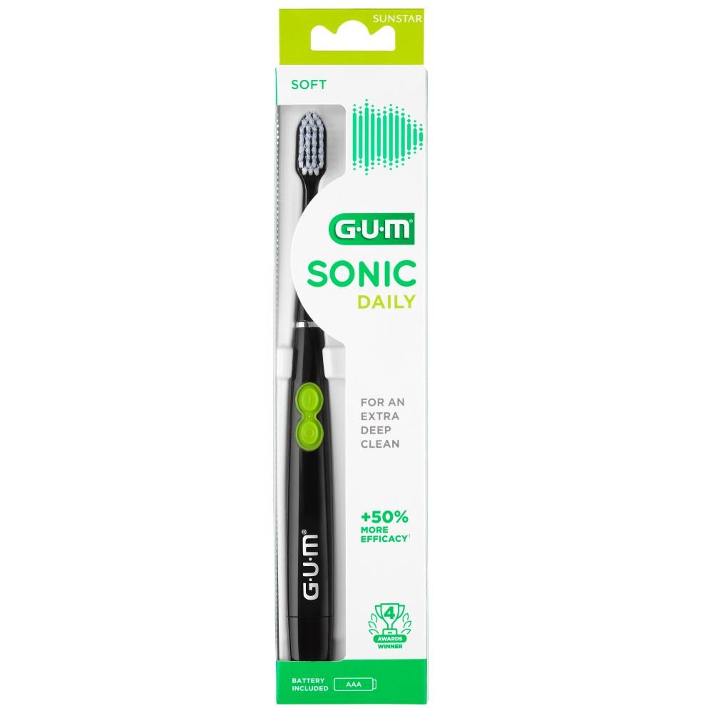 Gum Sonic Daily Cepillo Negro a Pilas 1 Unidad-1