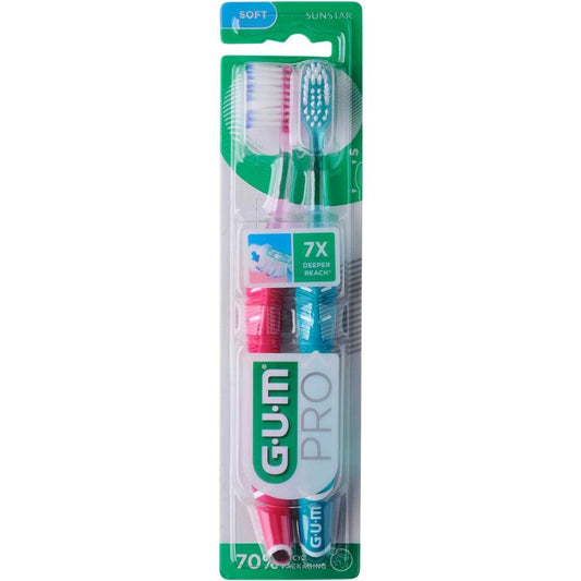 Gum Pro Cepillo Suave Duplo 2 Uds-1