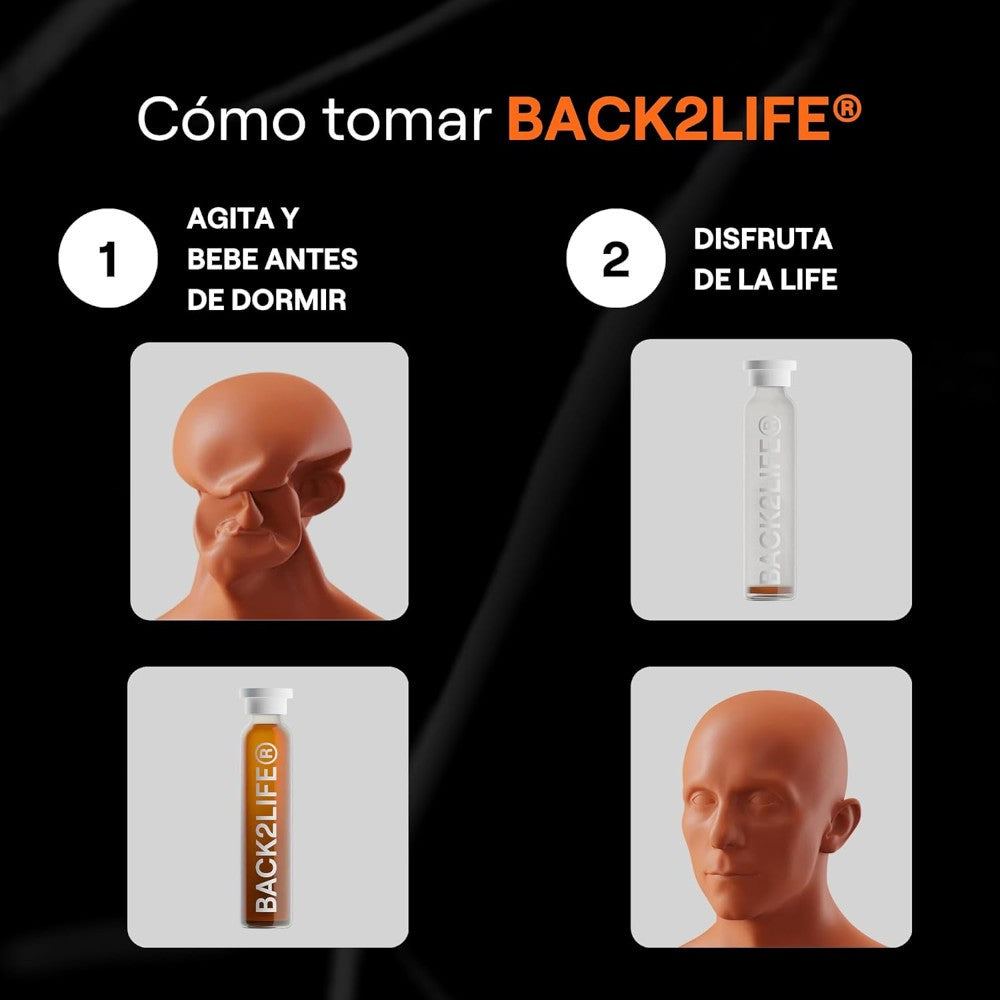 Back2Life Multivitamínico Anti Resaca 25mlx5 unidades-4