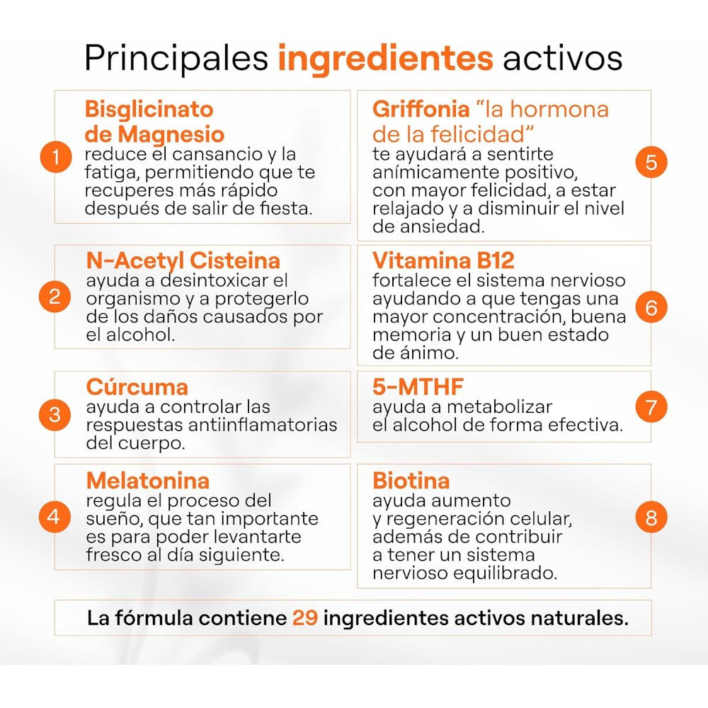 Back2Life Multivitamínico Anti Resaca 25mlx5 unidades-5