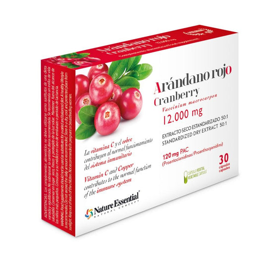 Nature Essential Arándano Rojo Complex 12000 mg 30 Cápsulas-1