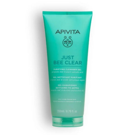 Apivita Just Bee Clear Gel Limpiador Purificante 200 ml-1
