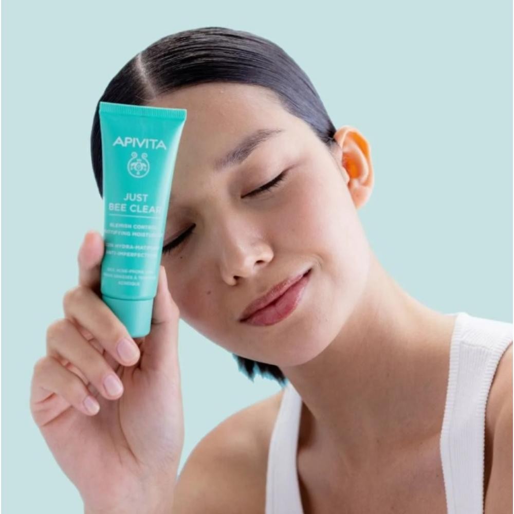 Apivita Just Bee Clear Crema Anti-Imperfecciones Matificante Hidratante 40 ml-2