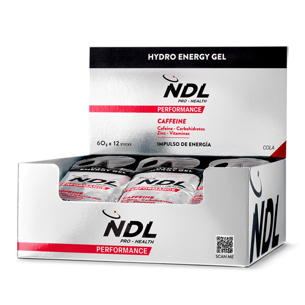 NDL Pro-Health Performance Pack Gel Energético con Cafeína Sabor Cola 12x60 g-1