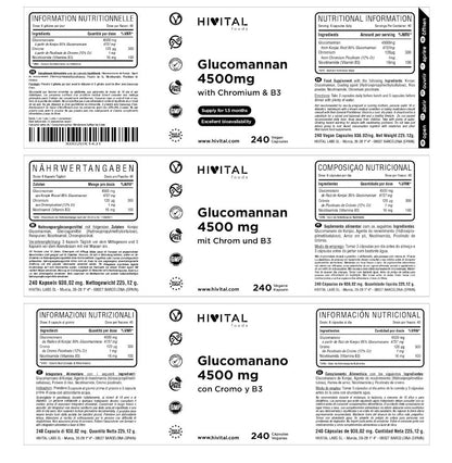 Hivital Glucomanano 4500 mg 240 Cápsulas-2