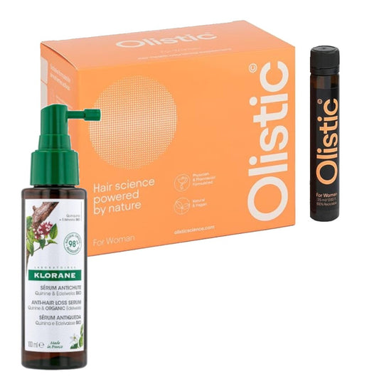 Olistic For Woman 28 Unidades + KLORANE Sérum Anticaída Quinina 100ml-1