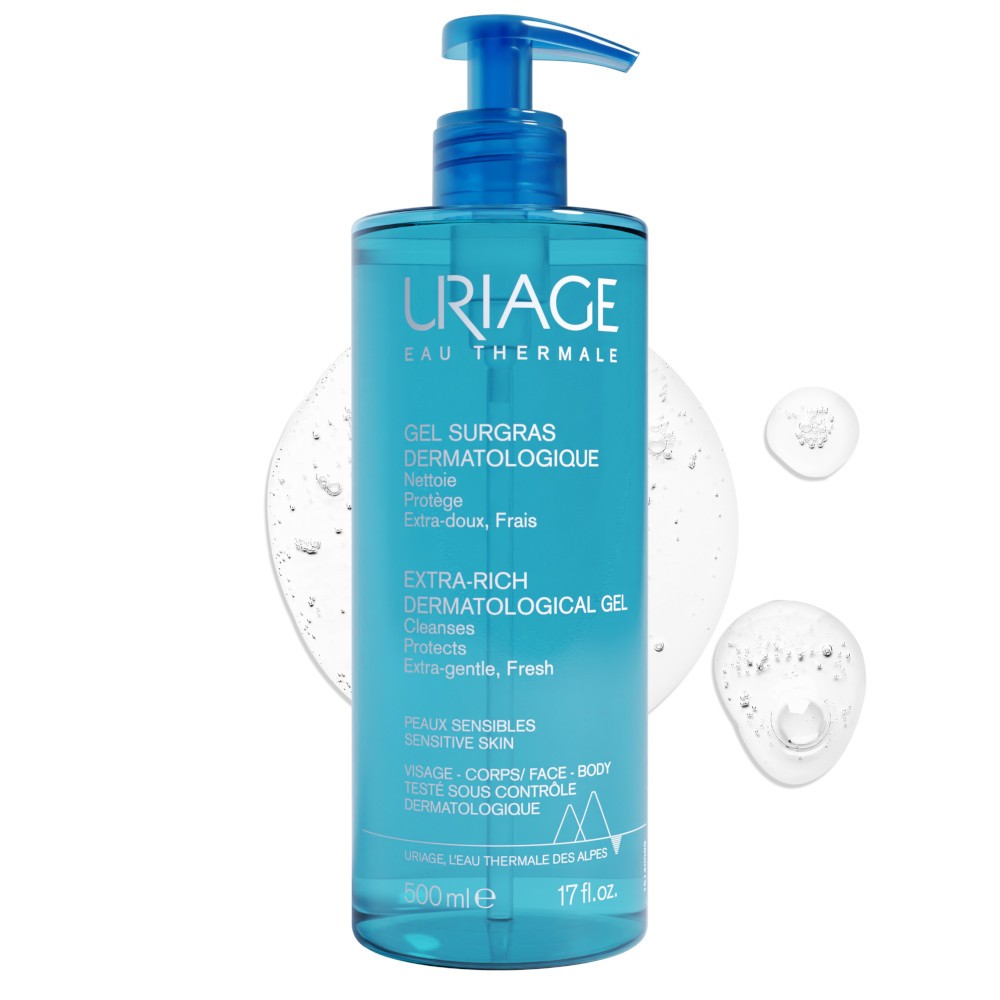 Uriage Gel Surgras Líquido Dermatológico 500 ml-2