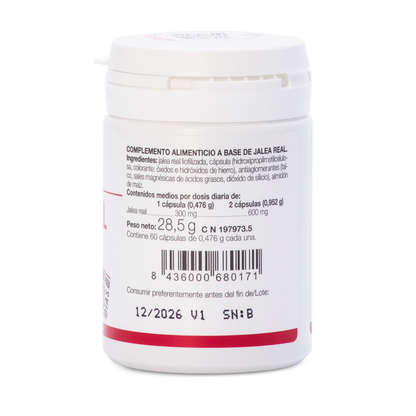 Lajusticia Jalea Real Liofilizada 60 Cápsulas