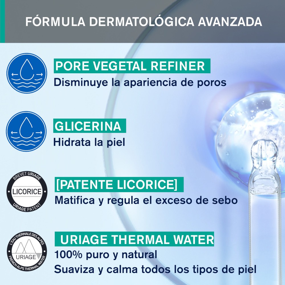 URIAGE Hyseac Emulsión Hidratante Matificante 40 ml-6