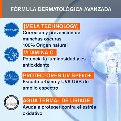 Uriage Dépiderm Cuidado de Día Antimanchas SPF50+ 30ml-5