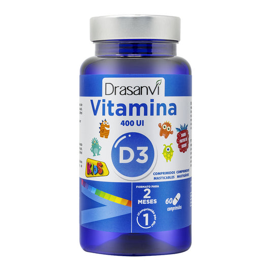 Drasanvi Vitamina D3 Kids 400 Ui 60 Comprimidos Masticables-1