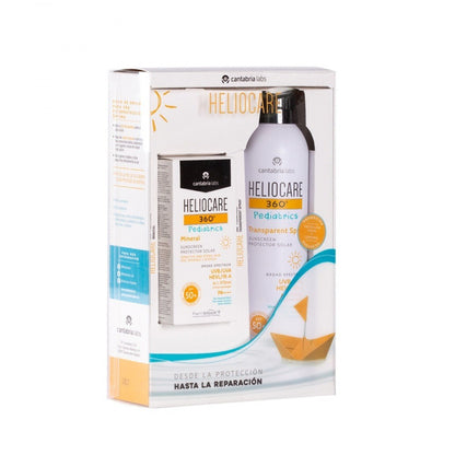 HELIOCARE 360º Pediatrics Pack Mineral SPF50 (50ml) + Pediatrics Spray Transparente 200ml-2
