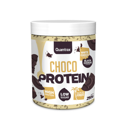 Quamtrax Choco Protein White Choco & Black Cookie 250 g-1
