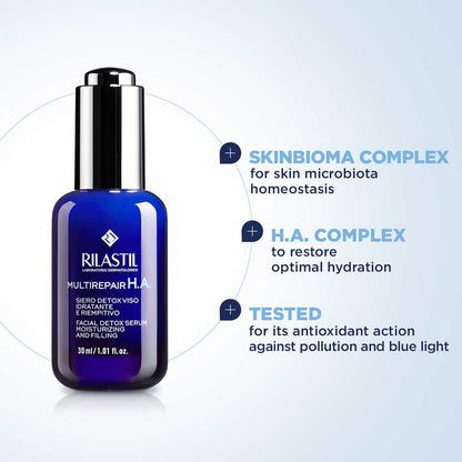 Rilastil Ha Multirepair Hyaluronic Acid Serum Facial 30ml