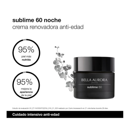 BELLA AURORA Sublime 60+ Crema Renovadora Anti Edad Noche 50ml-4