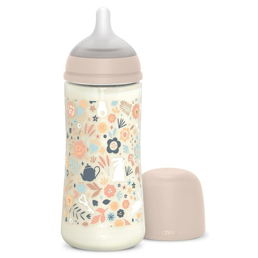 SUAVINEX Biberón Wonderland +6m Silicona SX Pro Fisiológica 360ml Rosa-1