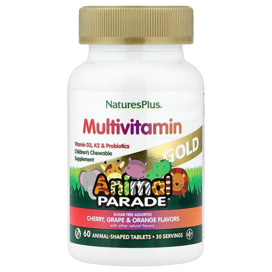 Natures Plus Animal Parade Multivitamínico Naranja 60 Comprimidos Masticables