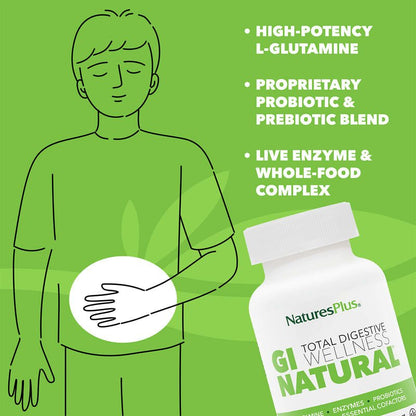 Natures Plus GI Natural 90 Comprimidos - 3