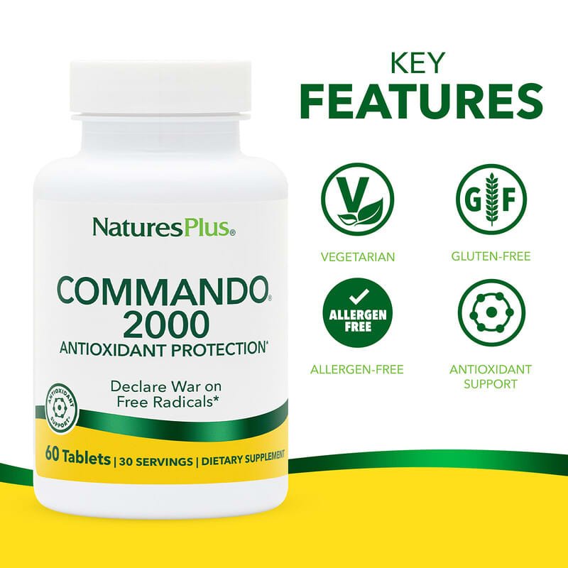 Natures Plus Commando 2000 60 Comprimidos - 3