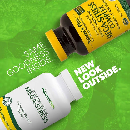 Natures Plus Mega-Stress 60 Comp - 2