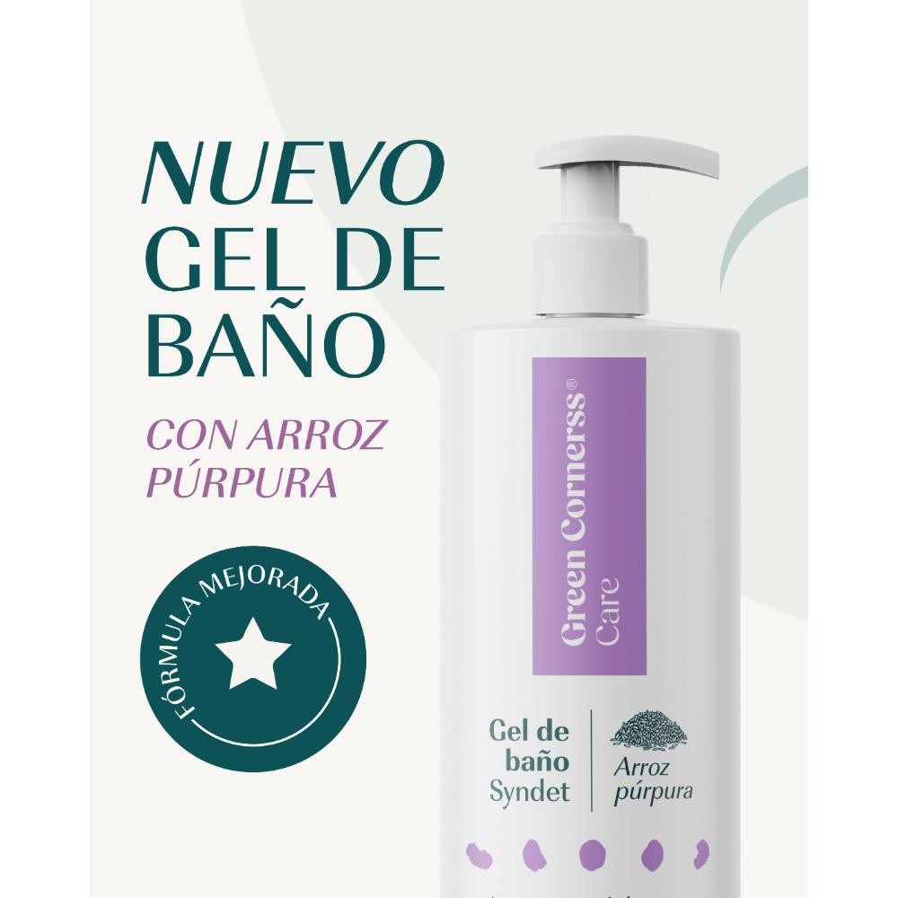 Green Cornerss Care Gel de Baño Arroz Púrpura 400 ml-4