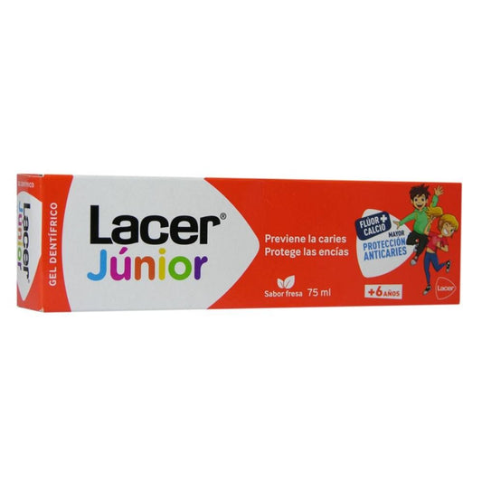 LACER Junior Gel Pasta Dental Sabor Fresa 75ML-1