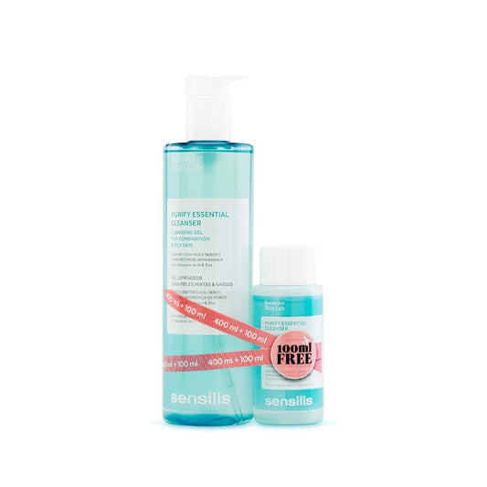 Sensilis Pack Purify Essential Cleanser 400 ml + 100 ml-1